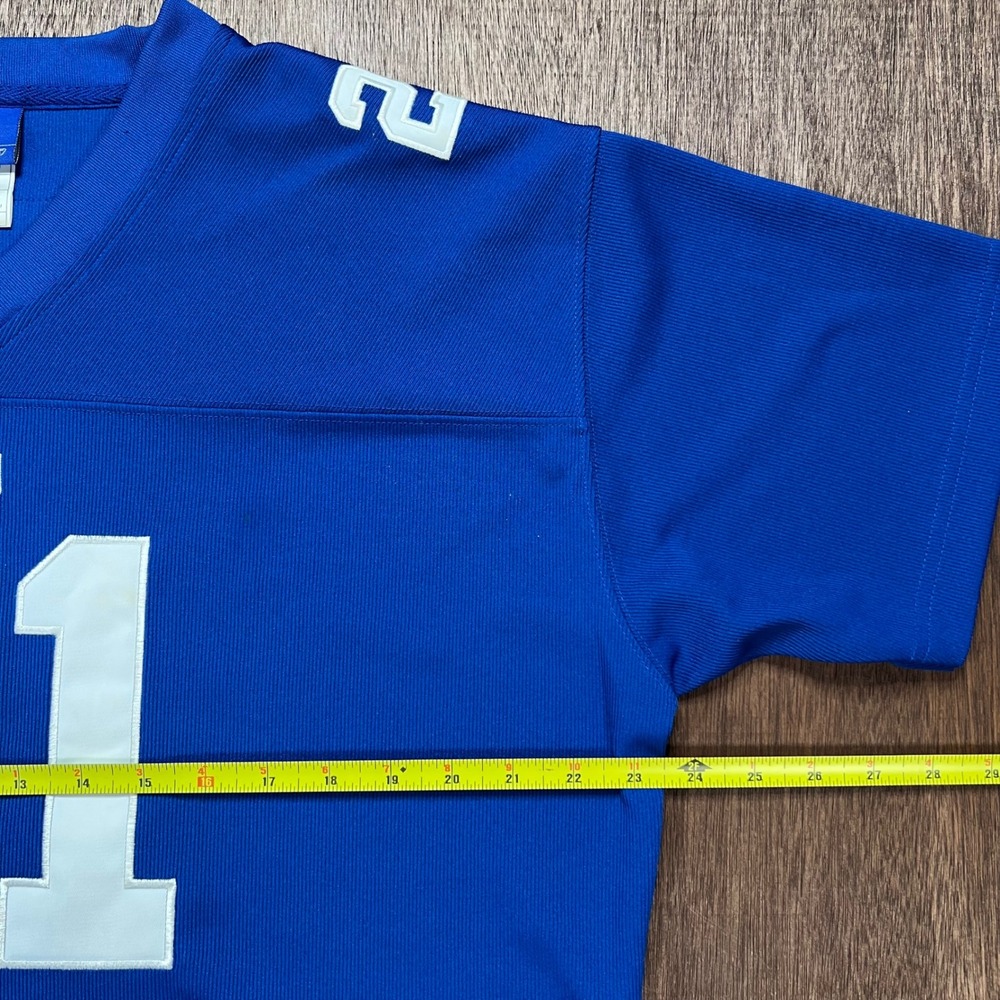 Reebok NFL New York Giants Tiki Barber 21 Jersey Blue XL R702W 06 - Picture 8 of 12